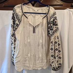 Anthropologie Odd Molly Embroidered Blouse